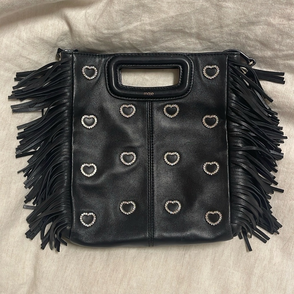 MAJE - black crossover bag